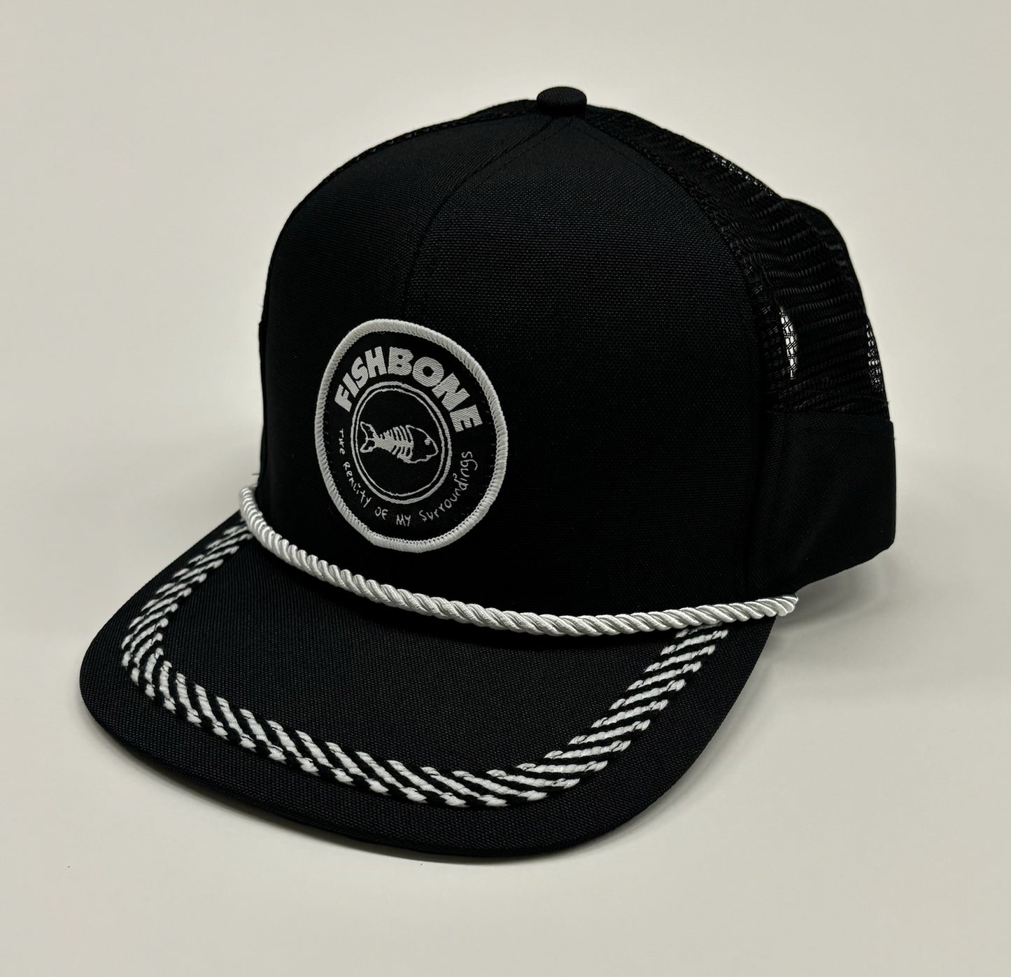 Limited Edition - Street Level x Fishbone Reality Of My Surroundings Golf Hat - Black and White