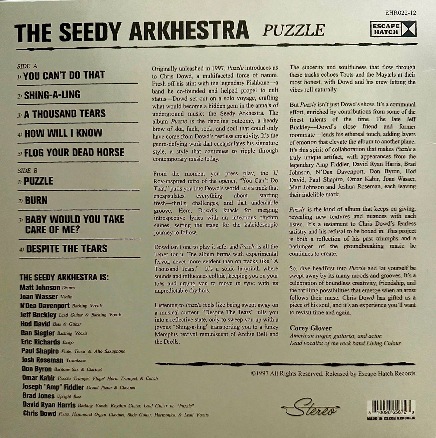 The Seedy Arkhestra - Puzzle Vinyl LP