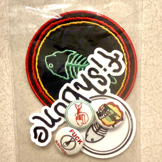 Limited test run… Fishbone Pin/Patch/Sticker Pack - Limited to 50