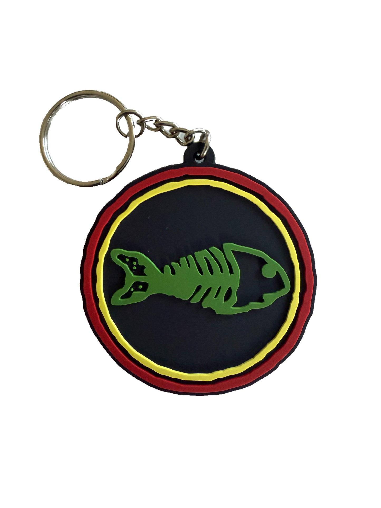 Fishbone Keychain/Angelo Fuck Racism sticker