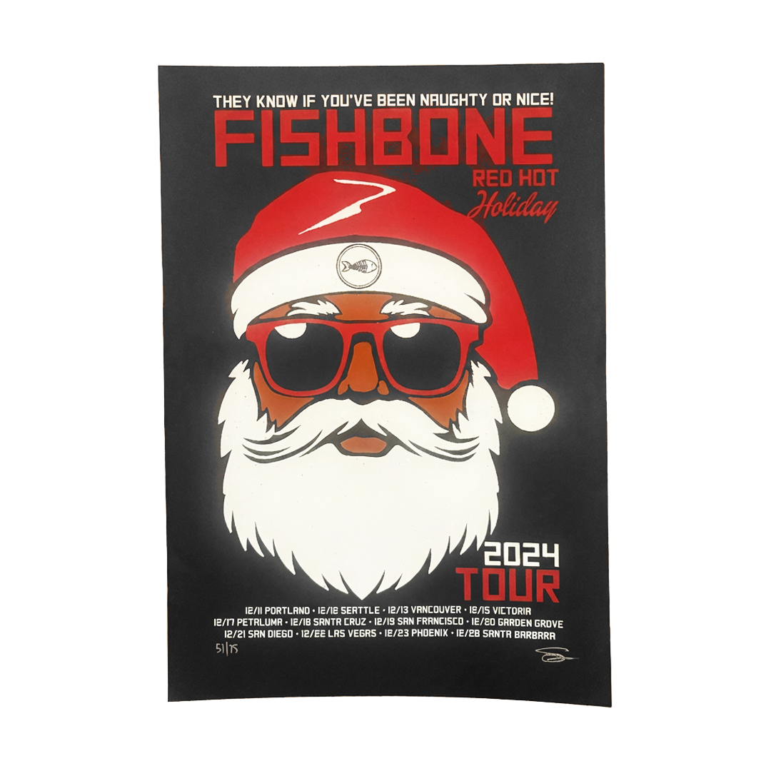 Fishbone 2024 Holiday Tour Poster